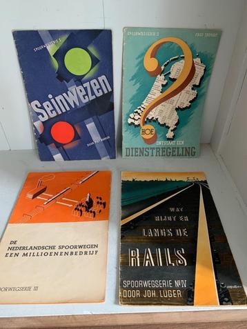 NS - Spoorwegserie 1 t/m IV. - 1941-1943 - Piet Bakker e.a. beschikbaar voor biedingen