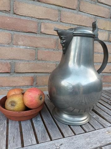 Zeldzame baardman tinnen klepkan - Zeer Groot! beschikbaar voor biedingen