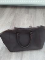 Handtas taupe bruin leer Crinkles, 40 tot 60 cm, Bruin, Minder dan 35 cm, Ophalen of Verzenden