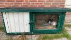 Konijnenhok met nachthokje, Ophalen of Verzenden, 90 cm of meer, Hok, 110 cm of meer
