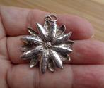 zilveren hanger edelweiss [448], Verzenden, Zo goed als nieuw, Bloem of Plant, Zilver
