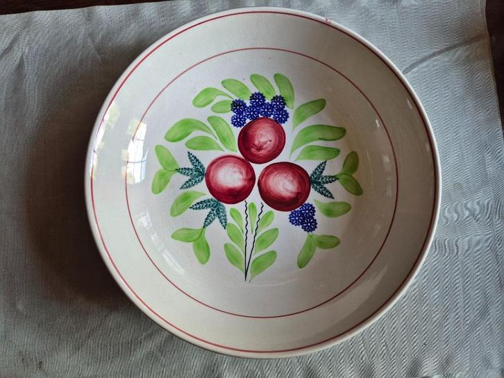 Boerenbont Rijstschotel (societé ceramique, 200A) € 50, Antiek en Kunst, Antiek | Schalen, Ophalen of Verzenden