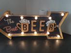 Lichtreclame (pijl) the Best Beer, Zo goed als nieuw, Ophalen, Lichtbak of (neon) lamp