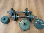 Vintage halterset, Sport en Fitness, Ophalen, Gebruikt, Armen, Halterset