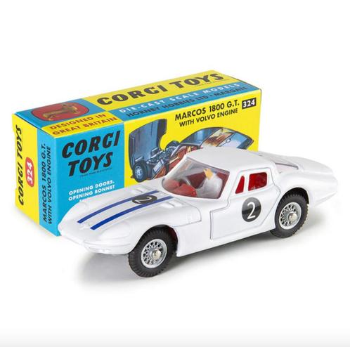 Marcos 1800 G.T. Corgi club NEW SCHAAL 1/44 ref. 324, Hobby en Vrije tijd, Modelauto's | 1:43, Nieuw, Auto, Corgi, Verzenden