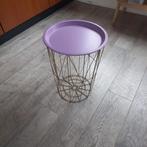 Bijzettafel, Ophalen, Minder dan 55 cm, Rond, Zo goed als nieuw