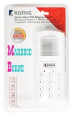 Alarm met bewegingsdetector en telefoonkiezer, König, Nieuw, Info@marbeco.nl, Ophalen of Verzenden
