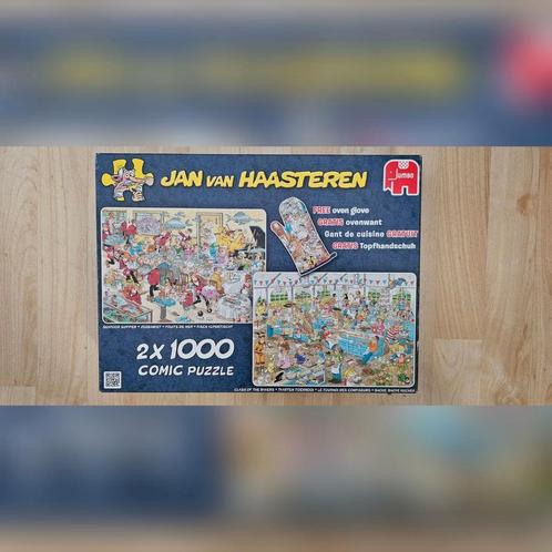 Jan van Haasteren - 2x1000 - Zeebanket + Taartentoernooi, Hobby en Vrije tijd, Denksport en Puzzels, Zo goed als nieuw, Legpuzzel