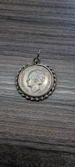 Zilveren Koningin Wilhelmina Hanger 1930, Ophalen, Gebruikt, Sieraad, Overige religies