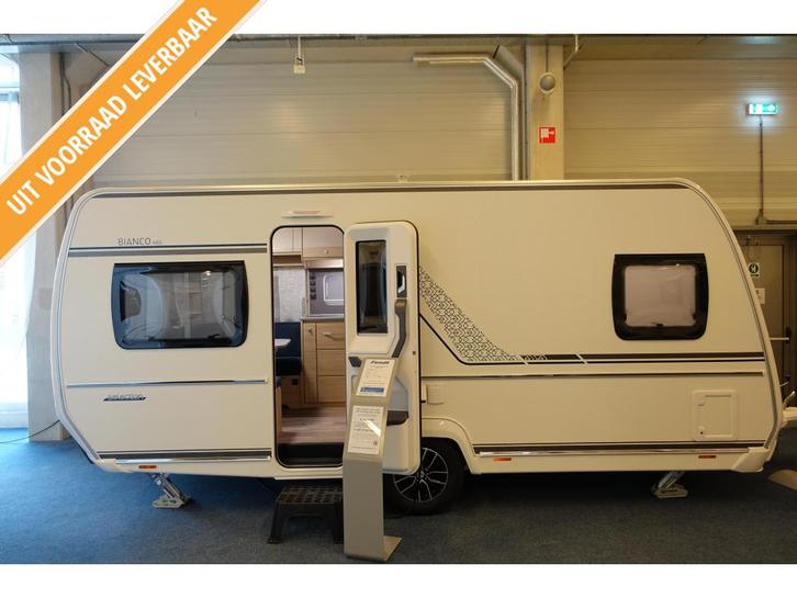 Fendt Bianco Selection 465 SFB; af fabriek compleet, Caravans en Kamperen, Caravans, Bedrijf, tot en met 4, 1250 - 1500 kg, Rondzit
