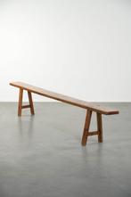 Tijdloze Franse brocante halbank/ bankje voor aan eettafel, Ophalen