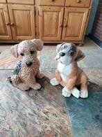 Castagna Puppy Beelden - Boxer & Airedale Terriër, Ophalen of Verzenden, Zo goed als nieuw, Overige materialen, Dierenbeeld