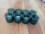 8x Iittala Kivi Marimekko Oceaan Blauw - waxinelichthouder, Ophalen, Overige materialen, Blauw, Zo goed als nieuw