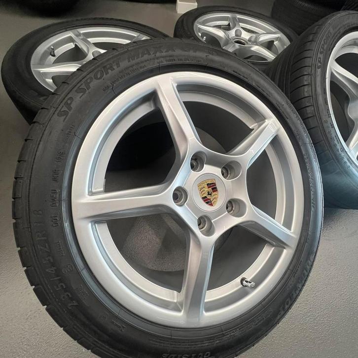Org Porsche Cayman/Boxster 981 982/718 18 Velgen ZMR5,5/4MM, Auto-onderdelen, Banden en Velgen, Banden en Velgen, Zomerbanden