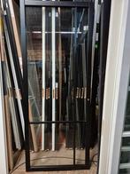 93x231,5cm binnendeur stomp R staallook zwart blankglas SK67, 80 tot 100 cm, Binnendeur, Nieuw, Ophalen of Verzenden