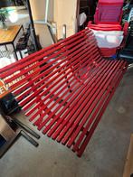 Nieuwe feestdagen louisiane 150 cm tuinbank chili rood, Ophalen, Nieuw, Metaal