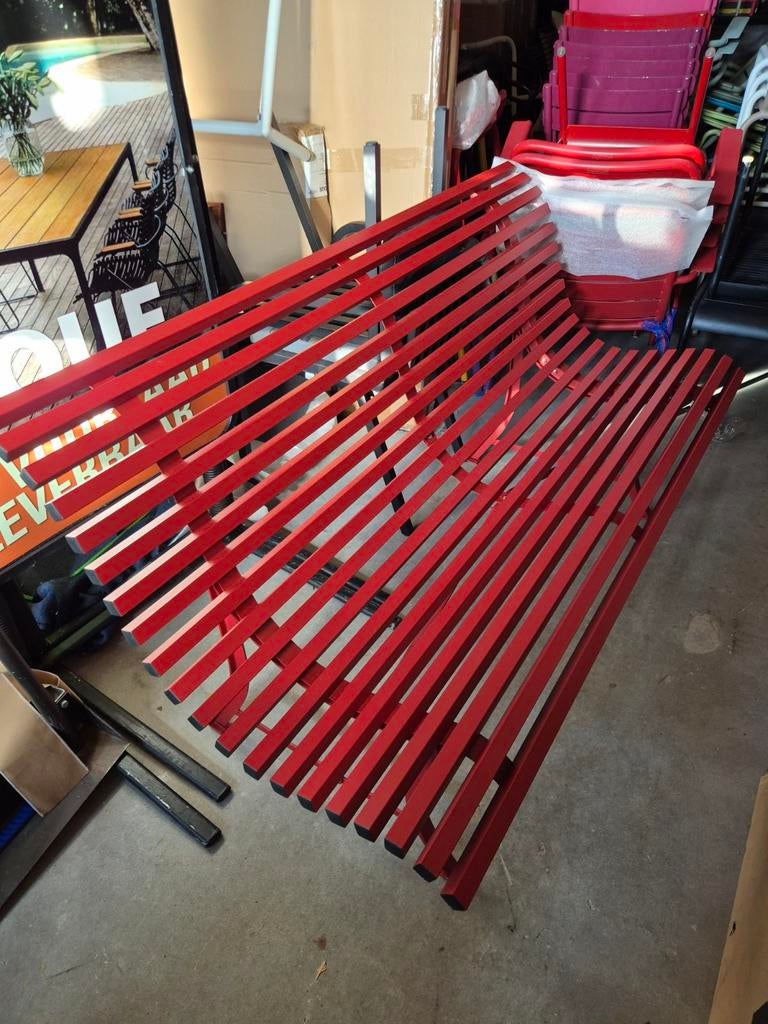 Nieuwe fermob louisiane 150 cm tuinbank vele kleuren, Tuin en Terras, Tuinbanken, Nieuw, Metaal, Ophalen