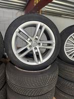 Audi Velgen met Winterbanden Michelin&Continental, Ophalen, 18 inch, Banden en Velgen, Winterbanden