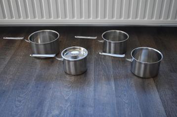 Gero Zilmeta Dick Simonis steelpannen 1 liter 2 x beschikbaar voor biedingen