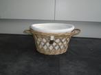 Riviera Maison Rattan Ovale Bloempot Collector Item 35x25x23, 25 tot 40 cm, Rond, Ophalen of Verzenden, Zo goed als nieuw