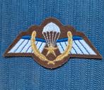 KL parawing met krans "Operationele sprong" - bruine variant, Verzenden, Landmacht, Nederland, Embleem of Badge