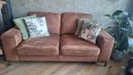 Feelings 2,5 zits bank cognac microleder, 150 tot 200 cm, Ophalen of Verzenden, Zo goed als nieuw, Rechte bank