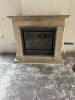 Klassieke antieke fraaie natuursteen schouw, Ophalen, Zo goed als nieuw, Vrijstaande haard