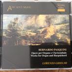 Orgel/Klavecimbel - Pasquini. Lorenzo Ghielmi, Ophalen of Verzenden, Barok, Zo goed als nieuw, Overige typen
