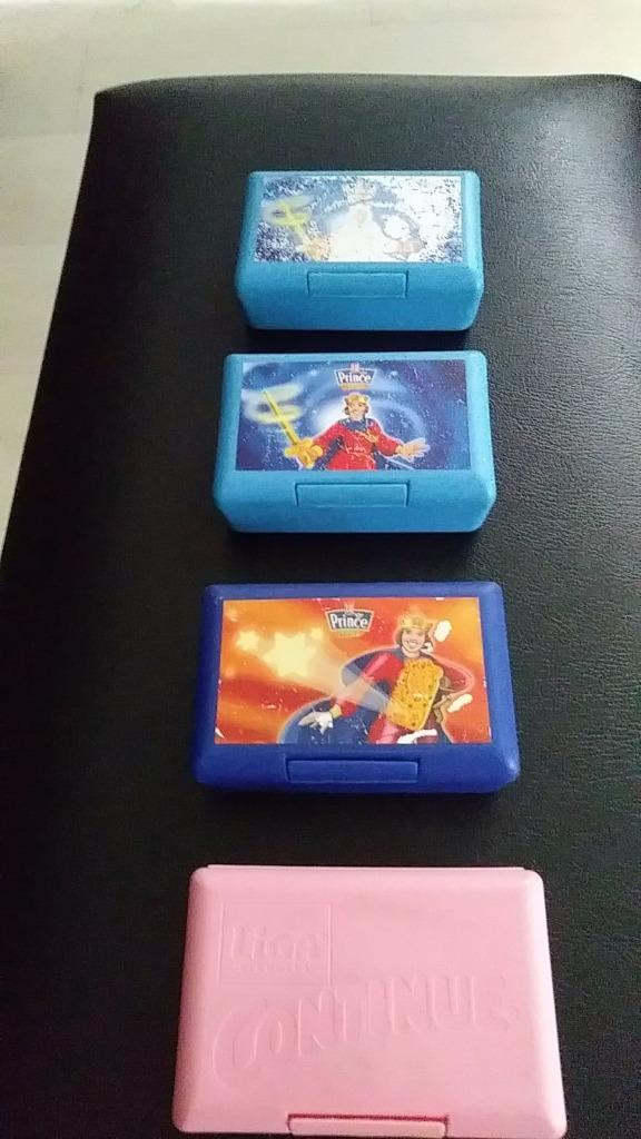 Prince Lu koek bakjes /doosjes + Tarzan bidon/ drinkbekers, Diversen, Schoolbenodigdheden, Ophalen of Verzenden