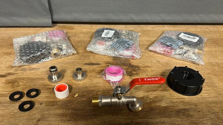 Kogelkraan 1/2 duim. Met regenton dop., Tuin en Terras, Waterpompen, Nieuw, Overige typen, Ophalen of Verzenden