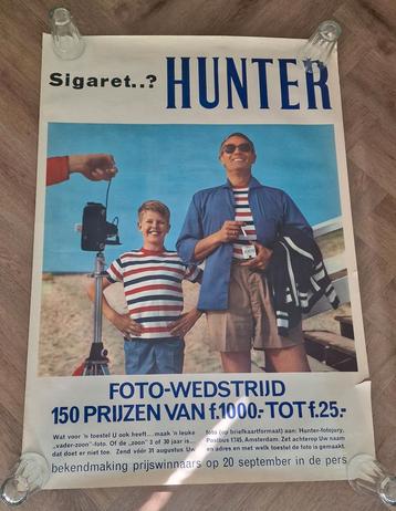 Hunter affiche oude reclame beschikbaar voor biedingen
