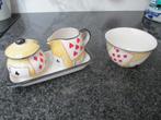 Suikerpotje en Melkkannetje Schaaltje en kommetje kaartspel, Huis en Inrichting, Keuken | Servies, Ophalen of Verzenden, Zo goed als nieuw