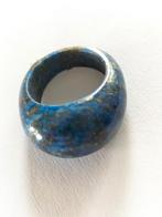 Prachtige oude Lapis lazuli ring, Blauw, Kleiner dan 17, Zo goed als nieuw, Zilver