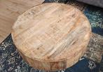 Mooie Bamboe Hout Salontafel, Ophalen, Rond, 50 tot 100 cm, Minder dan 50 cm