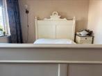 Mooi antiek tweepersoons bed met nachtkastjes, Ophalen, Gebruikt, Tweepersoons, Vintage