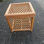 Bamboe tafeltje bijzettafel tafel 50x50 cm, Huis en Inrichting, Tafels | Bijzettafels, Overige materialen, Minder dan 55 cm, Gebruikt