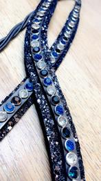 Frontriem blauw. Zwart glitteronderlegd.  Alle maten, Ophalen of Verzenden, Nieuw, Overige soorten