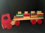 Houten vrachtwagen en oplegger, Kinderen en Baby's, Speelgoed | Houten speelgoed, Ophalen of Verzenden, Zo goed als nieuw, Overige typen