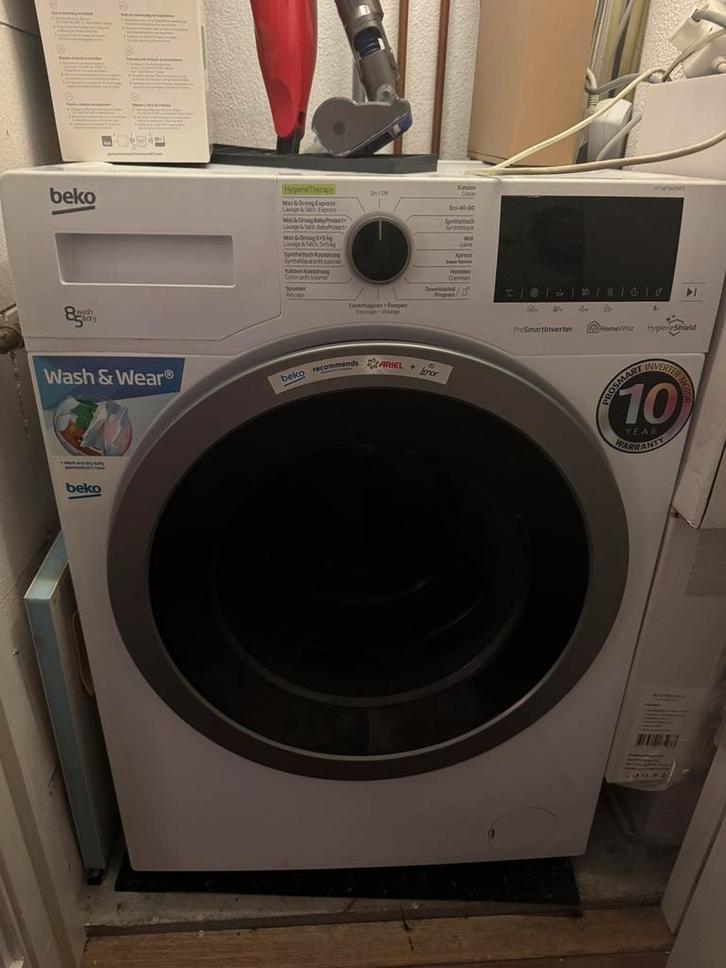 Beko Was Droog Combinatie Wasmachine, Witgoed en Apparatuur, Was-droogcombinaties, Gebruikt, 6 tot 8 kg, 85 tot 90 cm, Ophalen