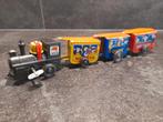 Blikken speelgoed Trein met wagons, Antiek en Kunst, Antiek | Speelgoed, Ophalen of Verzenden