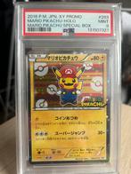 Mario Pikachu #293/X.Y PSA 9 Special Box Promo, Ophalen of Verzenden, Zo goed als nieuw
