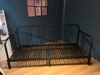 Bed bank 1 - 2 persoons zwart, Ophalen, Gebruikt, 90 cm, Zwart