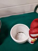 kerst bloempot sneeuwpop, Ophalen of Verzenden