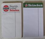 Heineken Orderblokje/oberblokje 2x, Ophalen of Verzenden, Zo goed als nieuw, Overige typen, Heineken