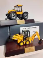 JCB 1:32 3185 Fastrac tractor + 1/32 ICX Skid Steer op voet, Ophalen of Verzenden, Nieuw, Tractor of Landbouw, Britains