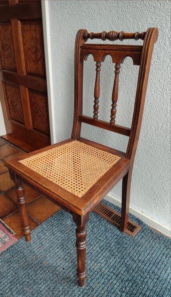 4 Thonet stoelen met webbing - Als Nieuw!, Huis en Inrichting, Stoelen, Zo goed als nieuw, Twee, Bruin, Ophalen of Verzenden