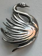Antieke zilveren broche Zwaan, Ophalen of Verzenden, Zilver, Broche