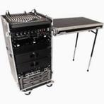 19" rack case tape rack 24 units 24 hu met tafel, Ophalen of Verzenden, Zo goed als nieuw, Overige instrumenten, Flightcase