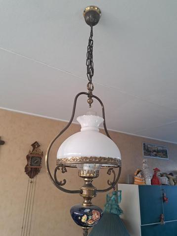 Vintage Hanglamp met Bloemmotief beschikbaar voor biedingen