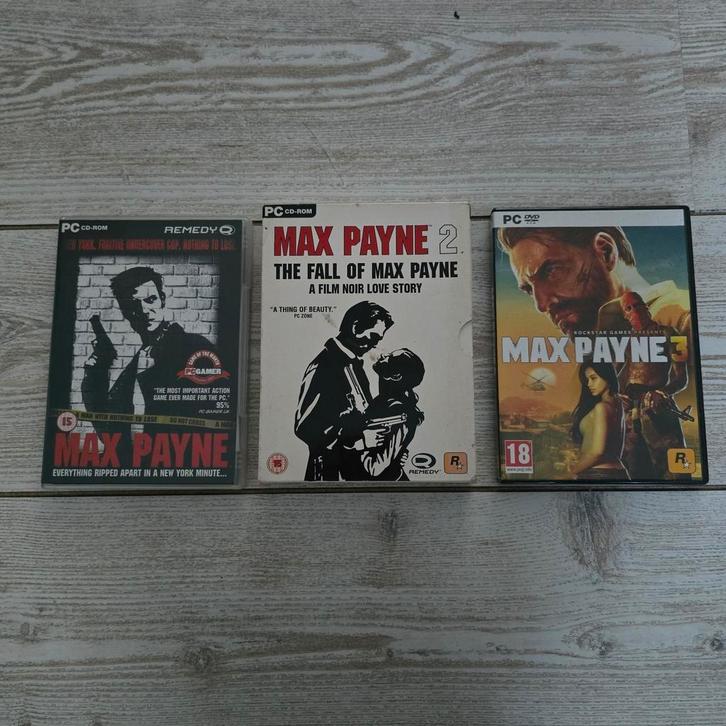 Max Payne 1 - 2 - 3, Spelcomputers en Games, Games | Pc, Gebruikt, Shooter, 1 speler, Vanaf 18 jaar, Ophalen of Verzenden